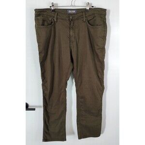 DU/ER N2X Relaxed Taper Pants Stretch Mens 38x29 (Tag 38x30) Green Chino DUER